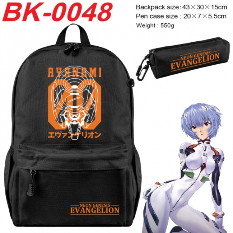 EVA  Anime backpack pencil case set backpack 43X35X15CM