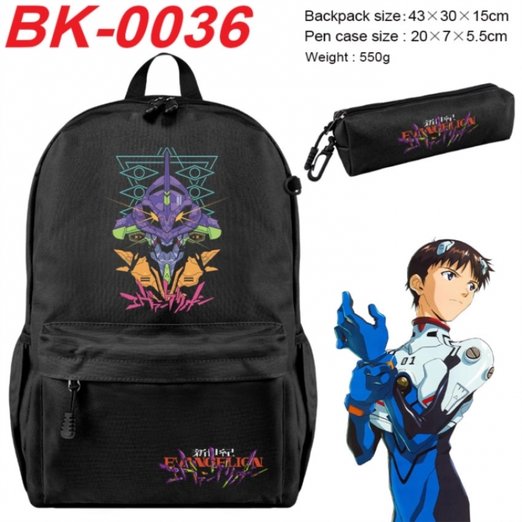 EVA  Anime backpack pencil case set backpack 43X35X15CM