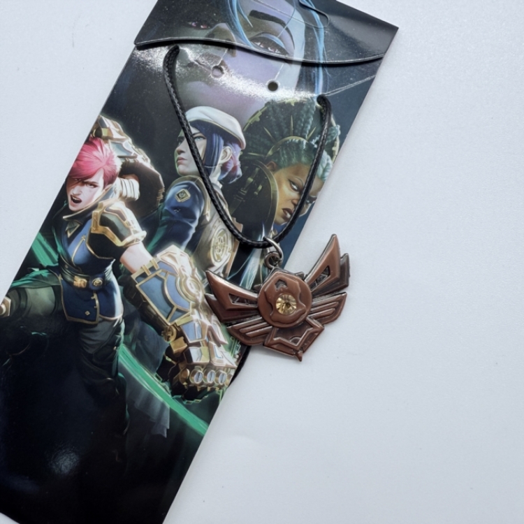 League of Legends Anime peripheral leather rope necklace pendant jewelry price for 5 pcs