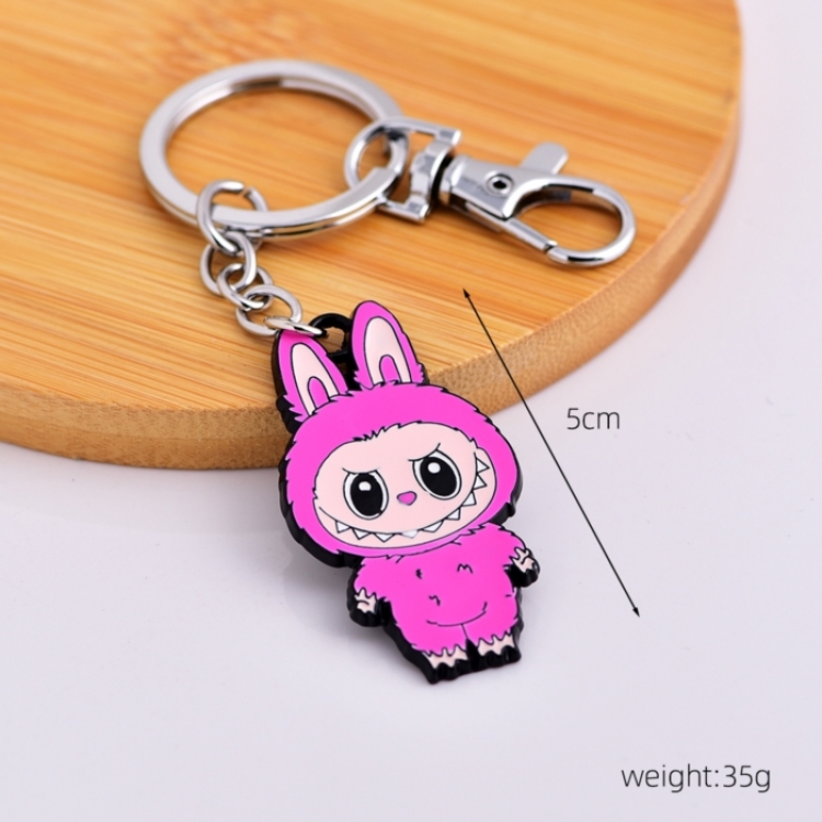 LABUBU Anime cartoon metal necklace pendant price for 5 pcs