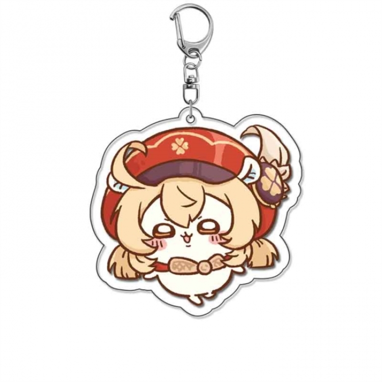 Genshin Impact Anime Acrylic Keychain Charm price for 5 pcs