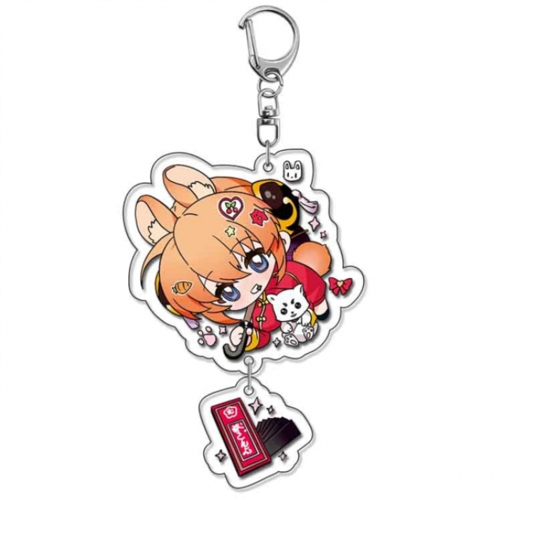 Gintama Anime acrylic Pendant Key Chain  price for 5 pcs