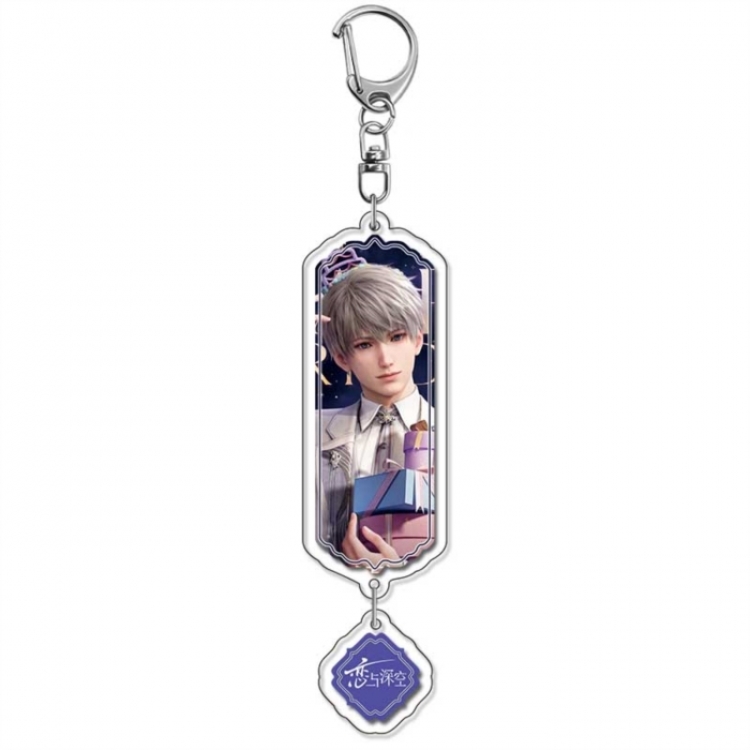 Love and Deepspace Anime acrylic Pendant Key Chain  price for 5 pcs