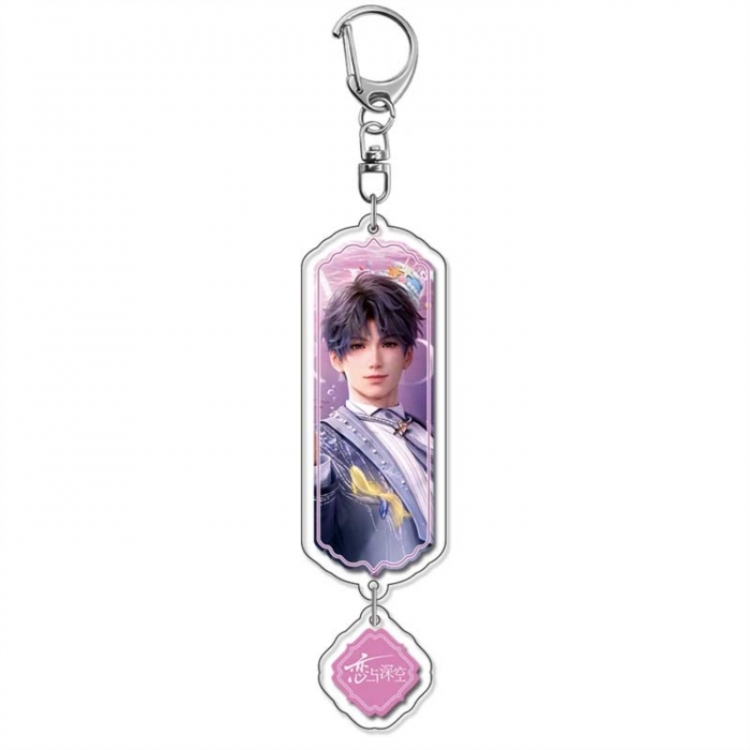 Love and Deepspace Anime acrylic Pendant Key Chain  price for 5 pcs
