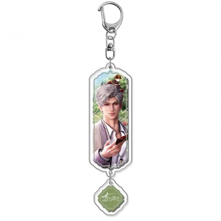 Love and Deepspace Anime acrylic Pendant Key Chain  price for 5 pcs