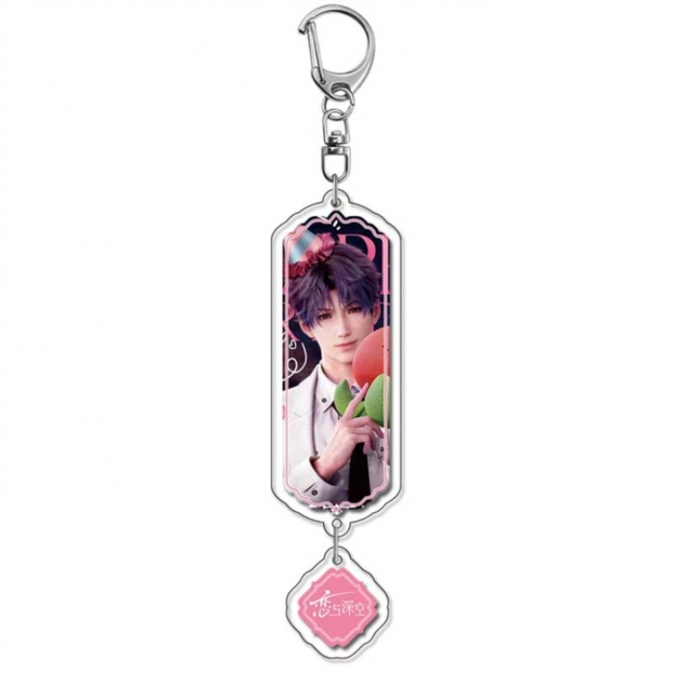 Love and Deepspace Anime acrylic Pendant Key Chain  price for 5 pcs