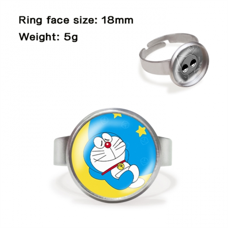 Doraemon Anime peripheral gemstone ring price for 5 pcs