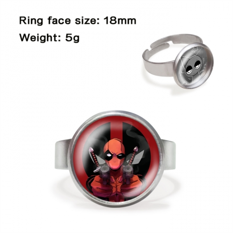 Marvel Anime peripheral gemstone ring price for 5 pcs