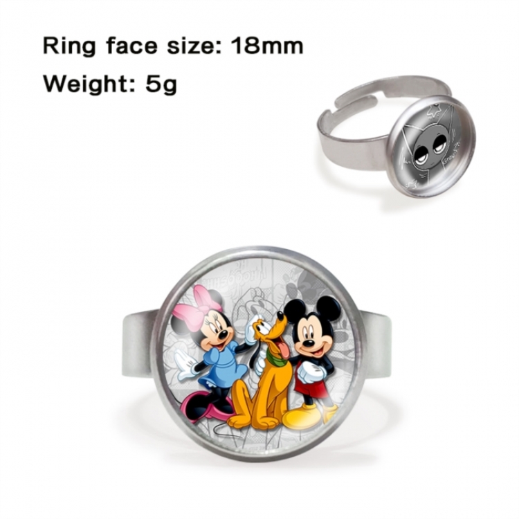 Mickey Anime peripheral gemstone ring price for 5 pcs