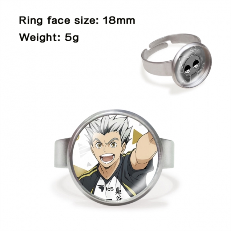 Haikyuu!! Anime peripheral gemstone ring price for 5 pcs