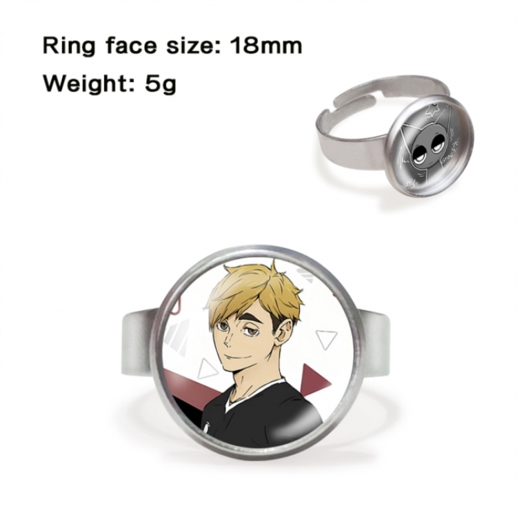 Haikyuu!! Anime peripheral gemstone ring price for 5 pcs