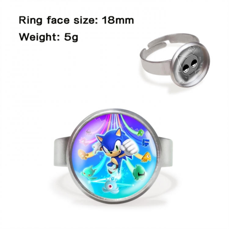 Sonic The Hedgehog Anime peripheral gemstone ring price for 5 pcs