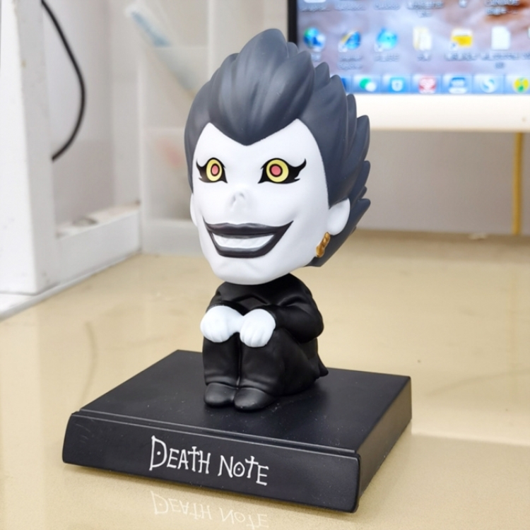 Death note Anime shaking head car phone holder boxed small figurine ornament about 13CM 0.15KG