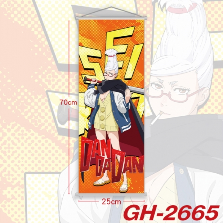 Dandadan Plastic Rod Cloth Small Hanging Canvas Painting Wall Scroll 25x70cm price for 5 pcs
