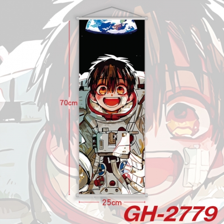 Toilet-bound Hanako-kun Plastic Rod Cloth Small Hanging Canvas Painting Wall Scroll 25x70cm price for 5 pcs