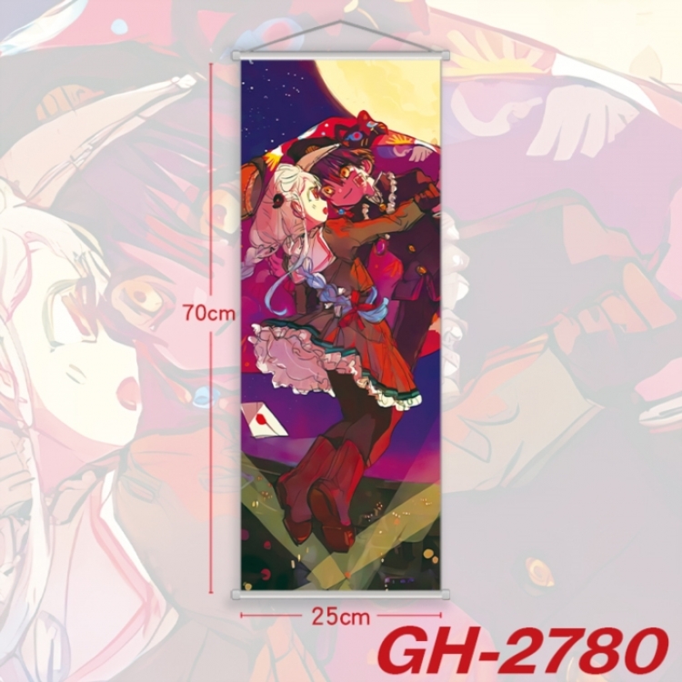 Toilet-bound Hanako-kun Plastic Rod Cloth Small Hanging Canvas Painting Wall Scroll 25x70cm price for 5 pcs