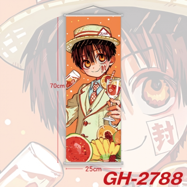 Toilet-bound Hanako-kun Plastic Rod Cloth Small Hanging Canvas Painting Wall Scroll 25x70cm price for 5 pcs