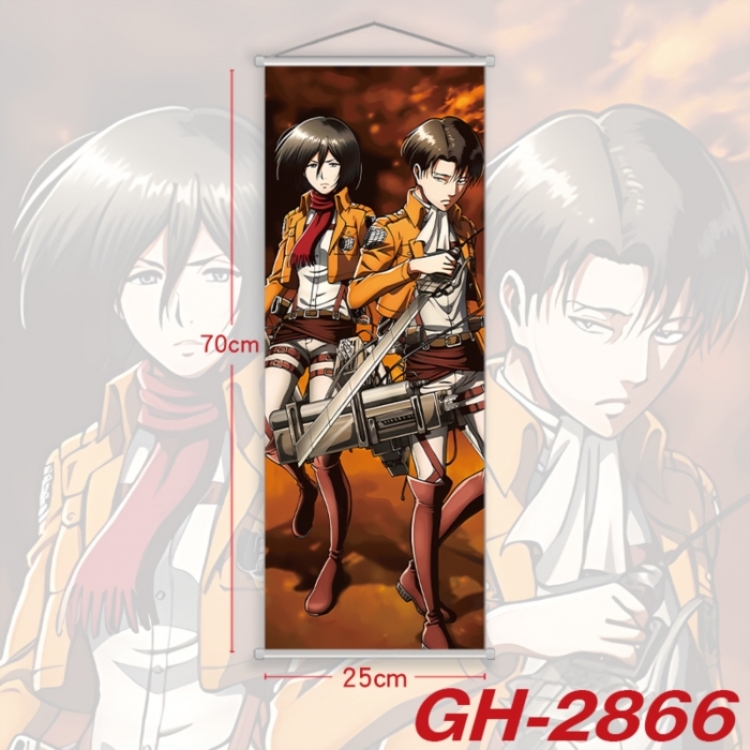 Shingeki no Kyojin Plastic Rod Cloth Small Hanging Canvas Painting Wall Scroll 25x70cm price for 5 pcs