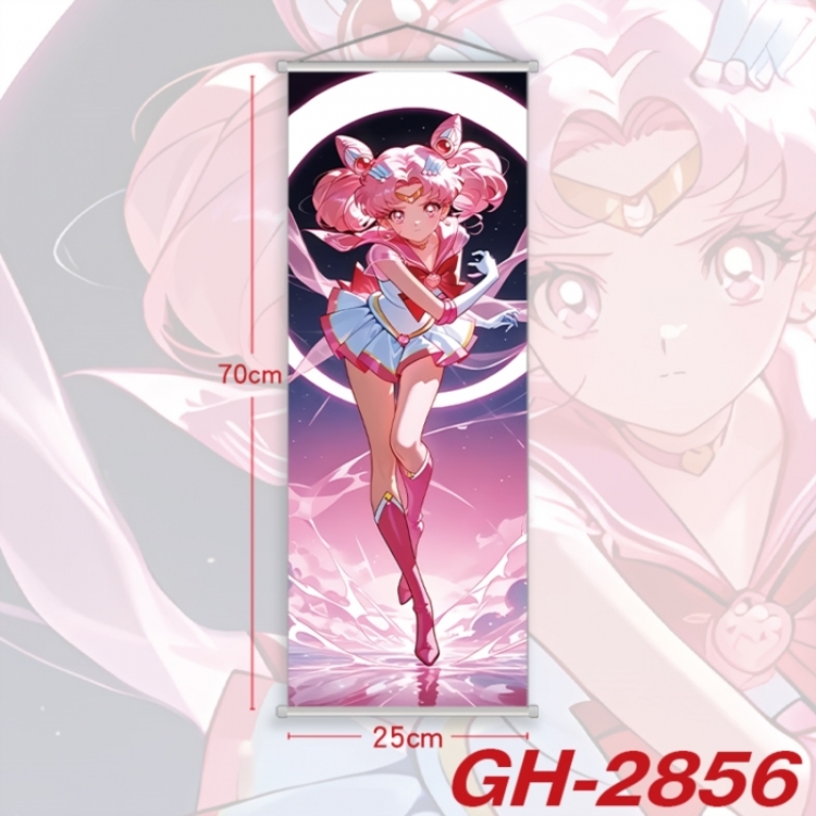  sailormoon Plastic Rod Cloth Small Hanging Canvas Painting Wall Scroll 25x70cm price for 5 pcs