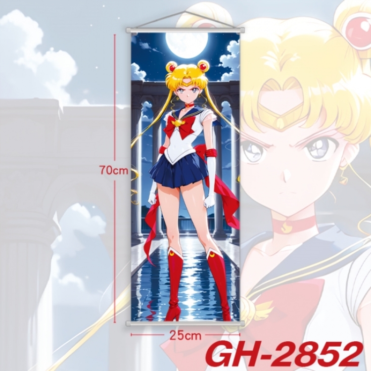  sailormoon Plastic Rod Cloth Small Hanging Canvas Painting Wall Scroll 25x70cm price for 5 pcs