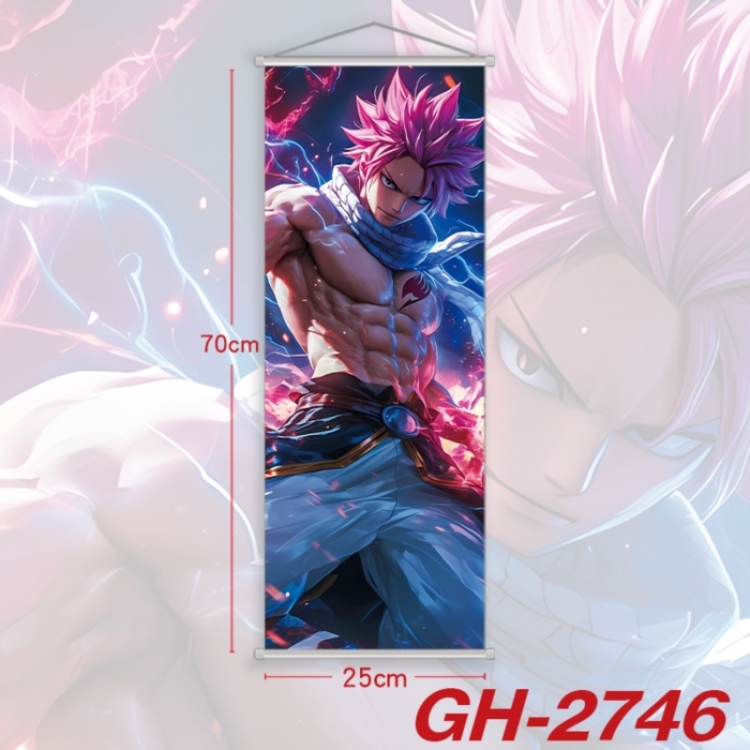  Fairy tail Plastic Rod Cloth Small Hanging Canvas Painting Wall Scroll 25x70cm price for 5 pcs