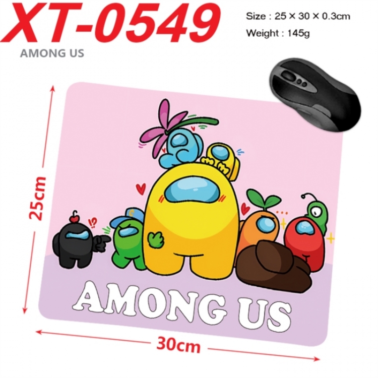 Among us Anime peripheral new lock edge mouse pad 25X30cm