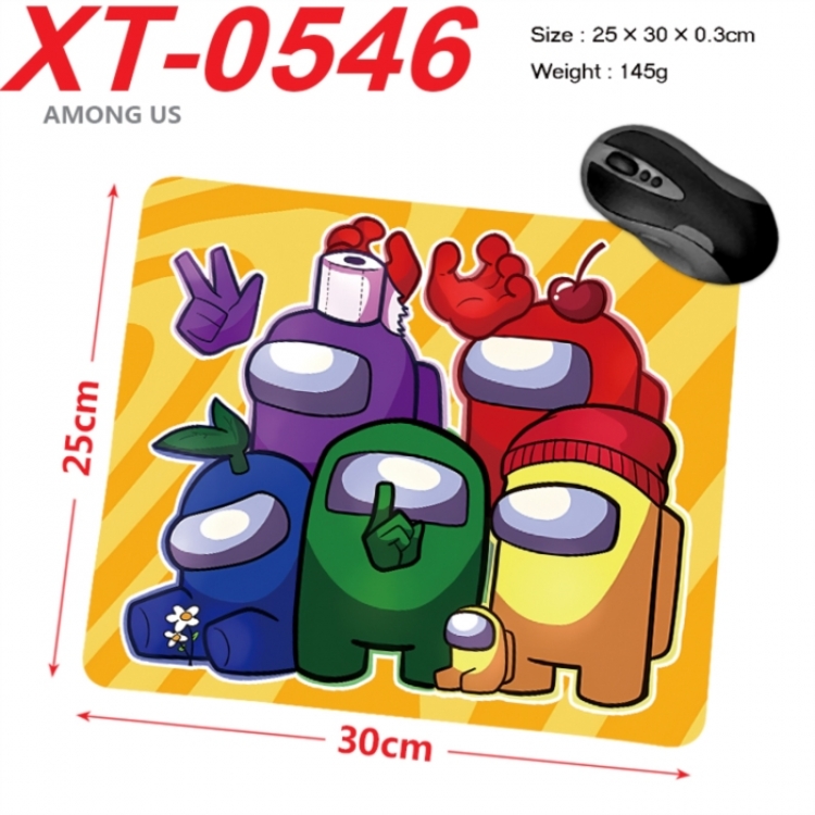 Among us Anime peripheral new lock edge mouse pad 25X30cm