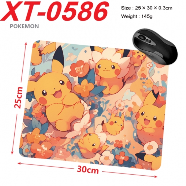 Pokemon Anime peripheral new lock edge mouse pad 25X30cm