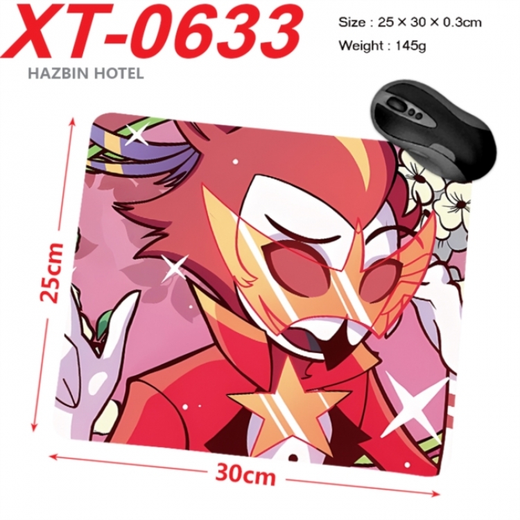 Hazbin Hotel Anime peripheral new lock edge mouse pad 25X30cm