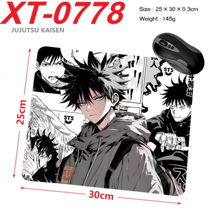 Jujutsu Kaisen Anime peripheral new lock edge mouse pad 25X30cm