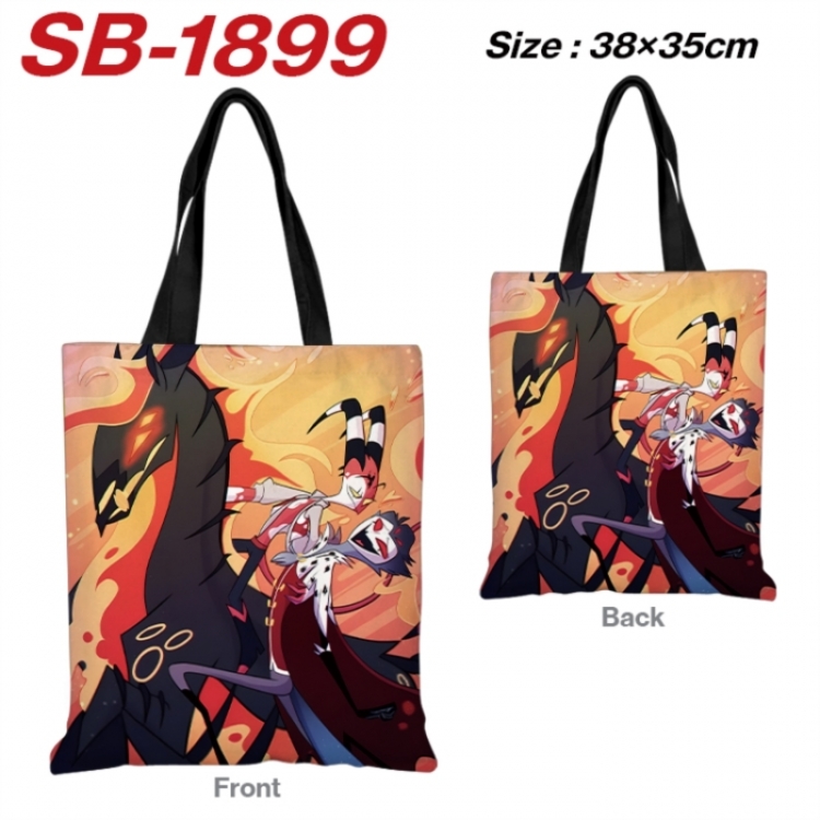 Hazbin Hotel Anime Canvas Handheld Shoulder Bag Handbag Shopping Bag 38X35CM SB-1899