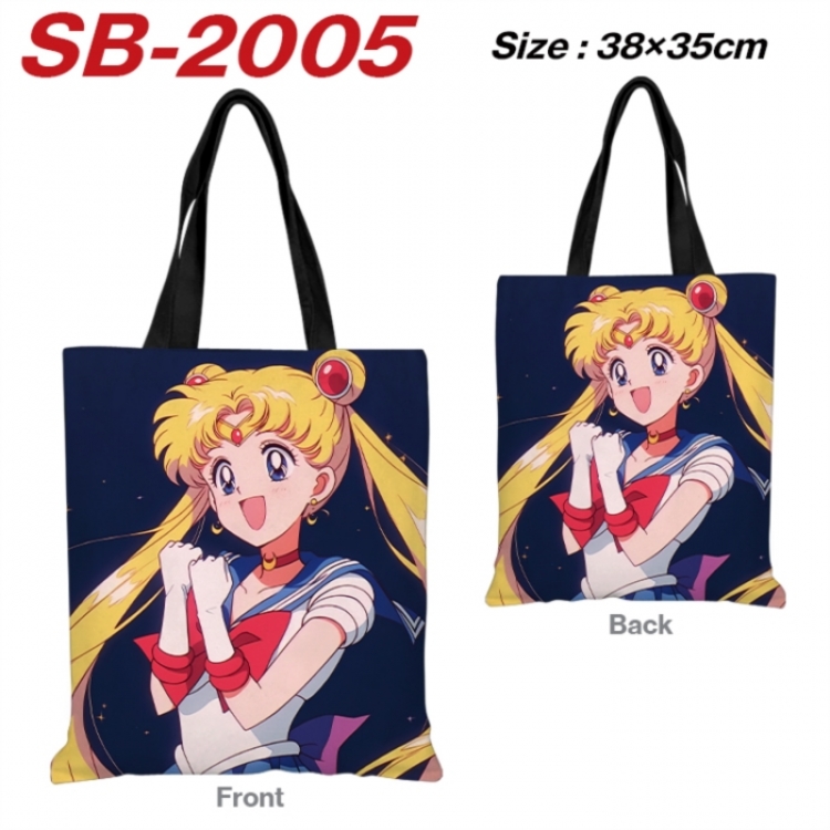 sailormoon Anime Canvas Handheld Shoulder Bag Handbag Shopping Bag 38X35CM
