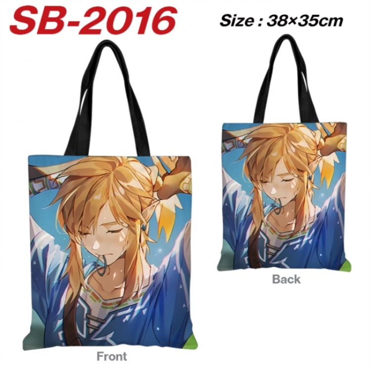 The Legend of Zelda Anime Canvas Handheld Shoulder Bag Handbag Shopping Bag 38X35CM