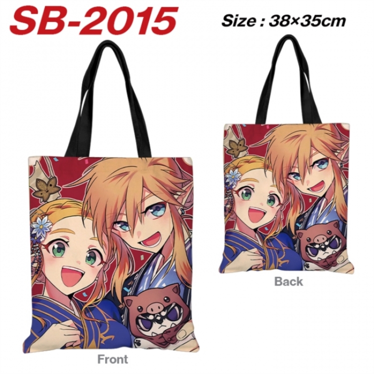 The Legend of Zelda Anime Canvas Handheld Shoulder Bag Handbag Shopping Bag 38X35CM