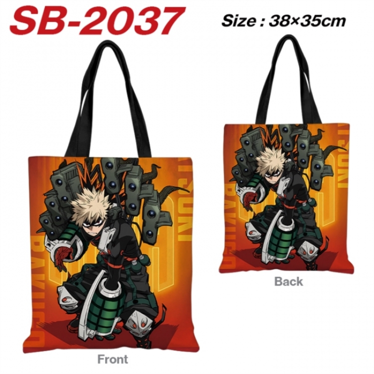 My Hero Academia Anime Canvas Handheld Shoulder Bag Handbag Shopping Bag 38X35CM