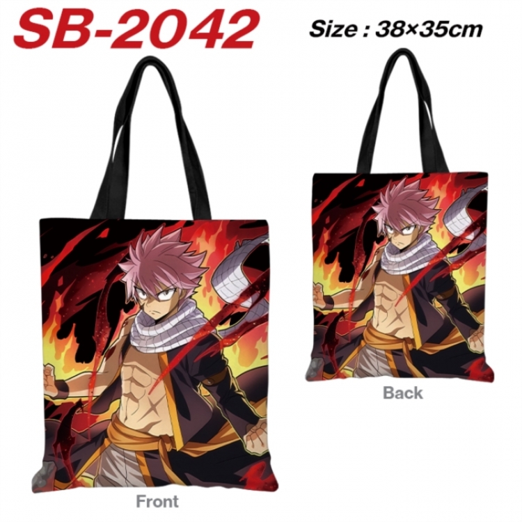 Fairy tail Anime Canvas Handheld Shoulder Bag Handbag Shopping Bag 38X35CM