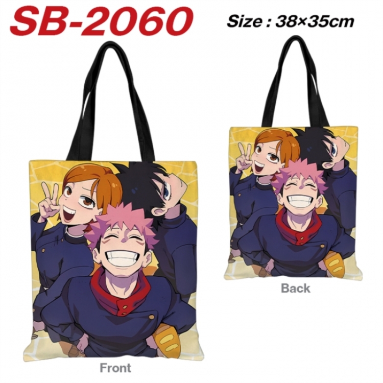 Jujutsu Kaisen Anime Canvas Handheld Shoulder Bag Handbag Shopping Bag 38X35CM