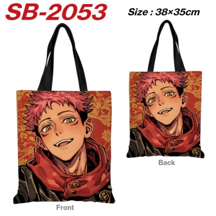Jujutsu Kaisen Anime Canvas Handheld Shoulder Bag Handbag Shopping Bag 38X35CM