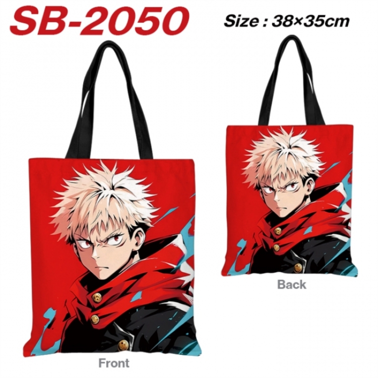 Jujutsu Kaisen Anime Canvas Handheld Shoulder Bag Handbag Shopping Bag 38X35CM
