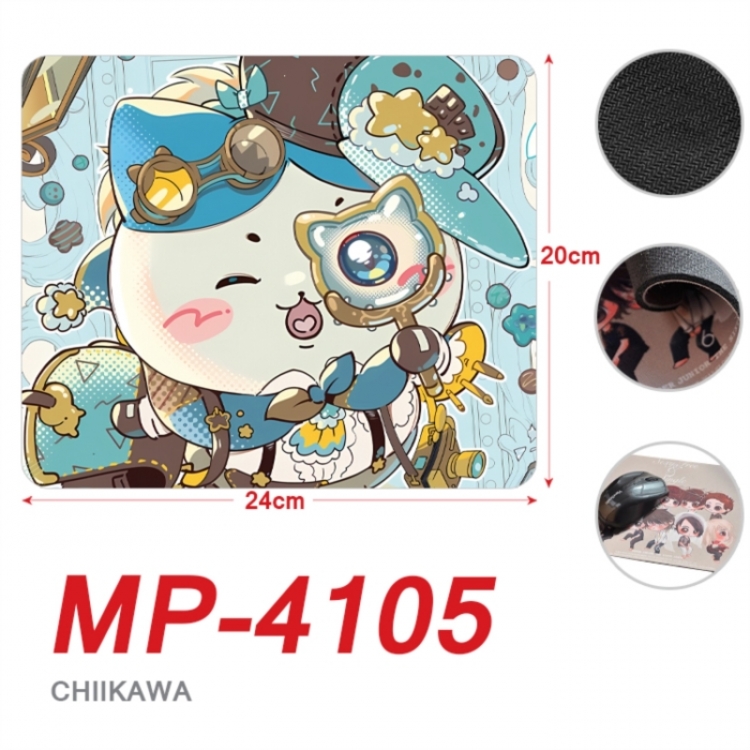 Chiikawa Anime Full Color Printing Mouse Pad Unlocked 20X24cm price for 5 pcs