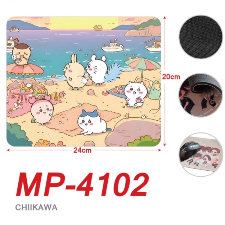 Chiikawa Anime Full Color Printing Mouse Pad Unlocked 20X24cm price for 5 pcs
