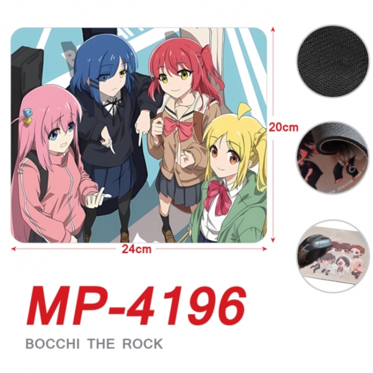 BOCCHI THE ROCK! Anime Full Color Printing Mouse Pad Unlocked 20X24cm price for 5 pcs