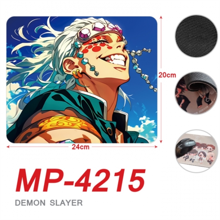 Demon Slayer Kimets Anime Full Color Printing Mouse Pad Unlocked 20X24cm price for 5 pcs