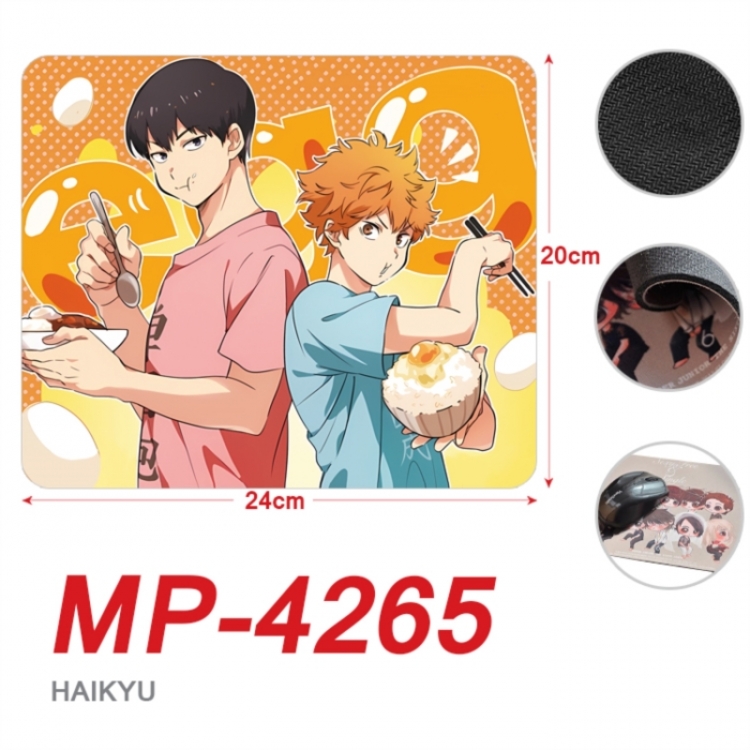 Haikyuu!! Anime Full Color Printing Mouse Pad Unlocked 20X24cm price for 5 pcs