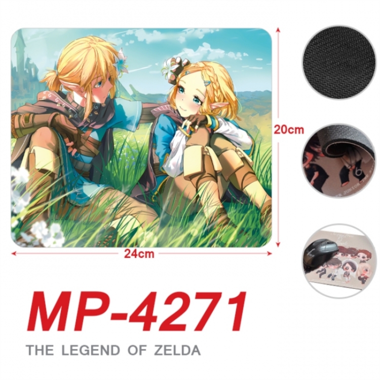 The Legend of Zelda Anime Full Color Printing Mouse Pad Unlocked 20X24cm price for 5 pcs