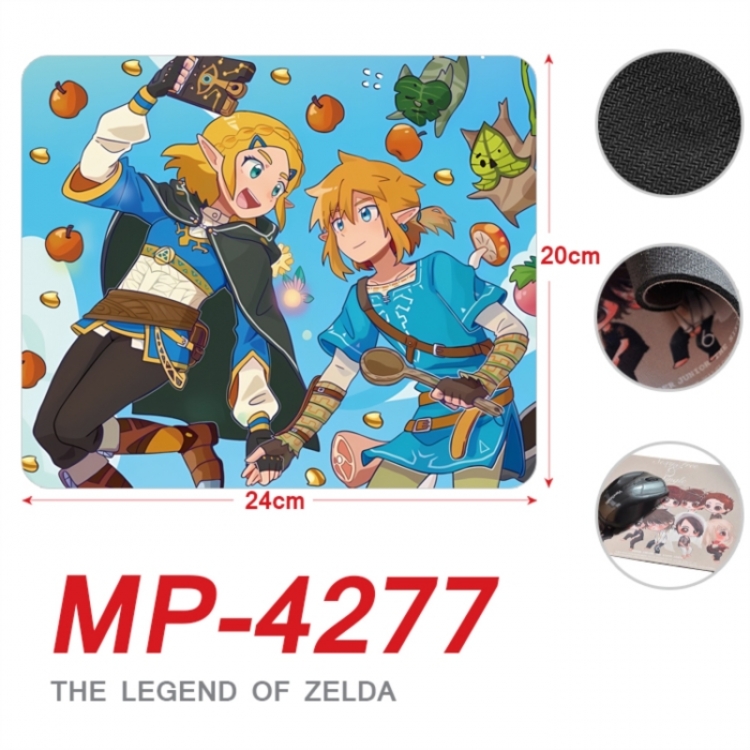 The Legend of Zelda Anime Full Color Printing Mouse Pad Unlocked 20X24cm price for 5 pcs