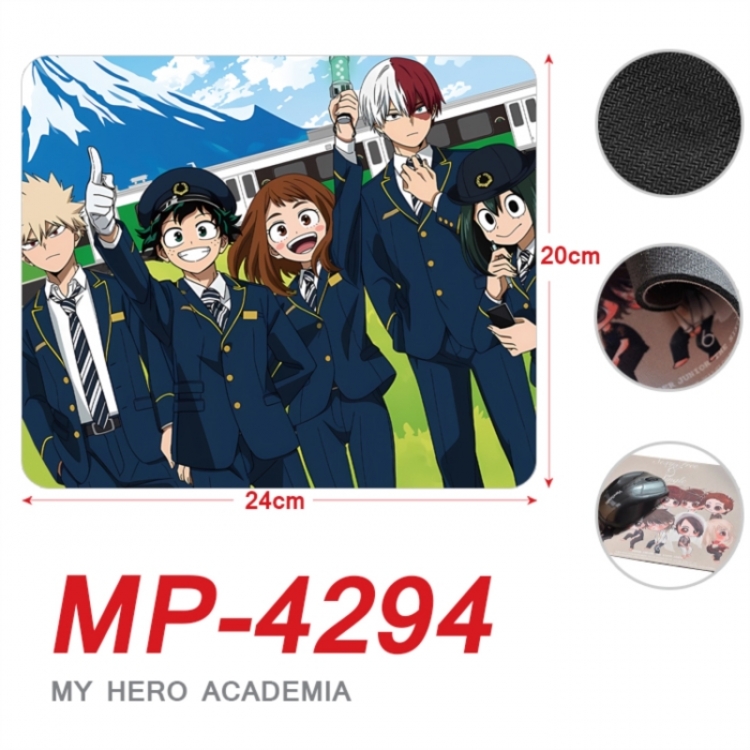 My Hero Academia Anime Full Color Printing Mouse Pad Unlocked 20X24cm price for 5 pcs