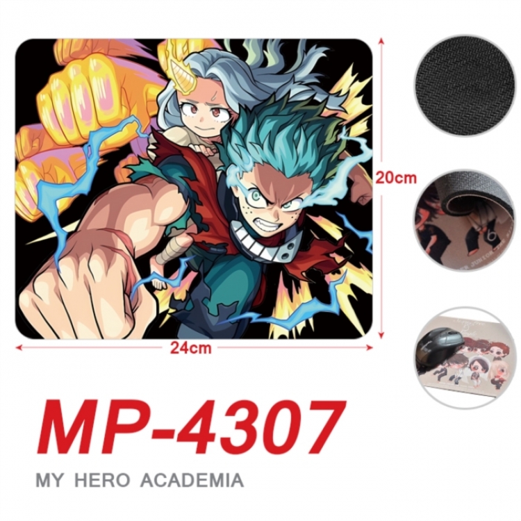 My Hero Academia Anime Full Color Printing Mouse Pad Unlocked 20X24cm price for 5 pcs