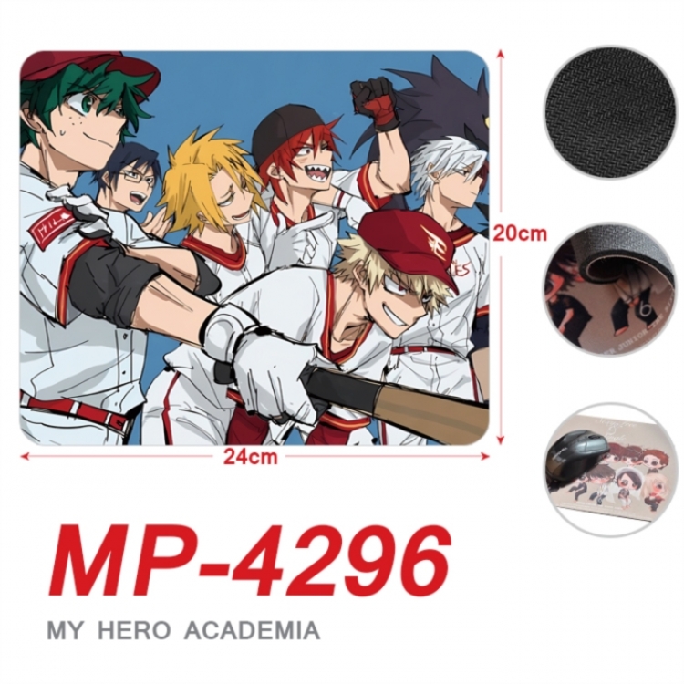 My Hero Academia Anime Full Color Printing Mouse Pad Unlocked 20X24cm price for 5 pcs