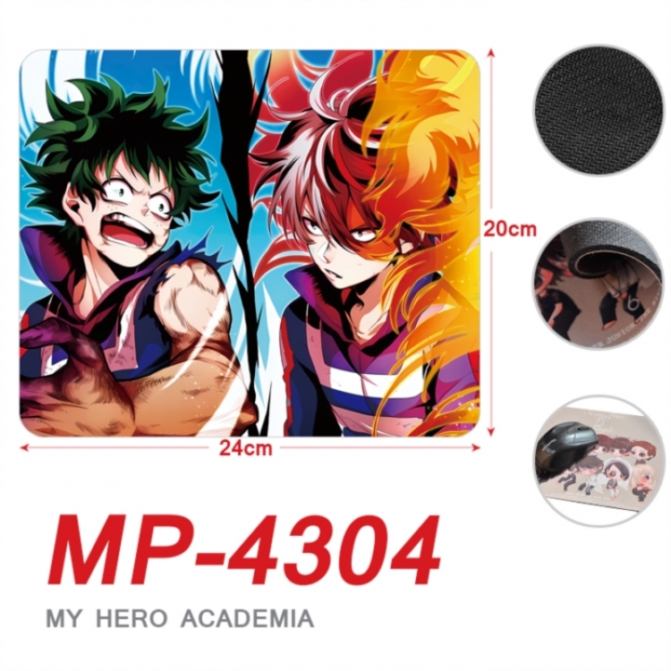 My Hero Academia Anime Full Color Printing Mouse Pad Unlocked 20X24cm price for 5 pcs